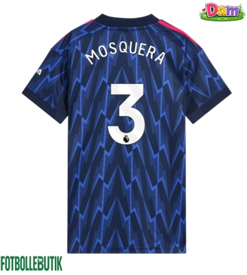 Arsenal Cristhian Mosquera #3 Bortatröja Kvinnor 2025-26 Kortärmad